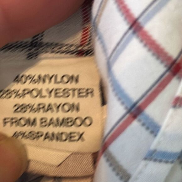 Johnnie O Prep-Formance Boys Red Blue Long Sleeve Button Down Dress Shirt 14 - Picture 6 of 8